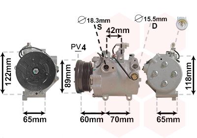 Compressor, airconditioning