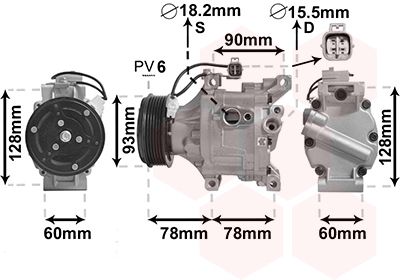 Compressor, airconditioning