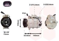 Compressor, airconditioning