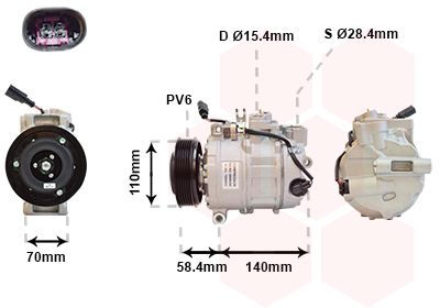 Compressor, airconditioning