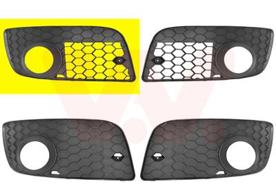 Ventilatiegrille, bumper