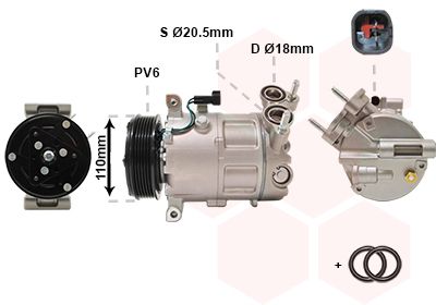 Compressor, airconditioning