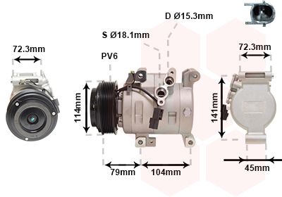 Compressor, airconditioning