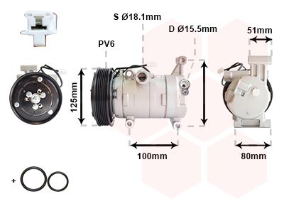 Compressor, airconditioning