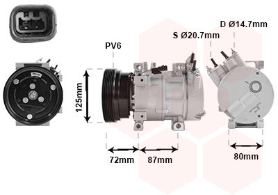 Compressor, airconditioning