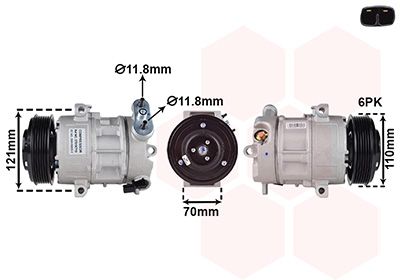 Compressor, airconditioning
