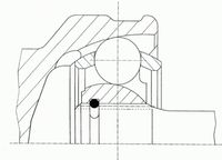 Homokineet reparatie set, aandrijfas