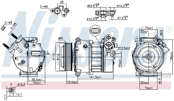 Compressor, airconditioning