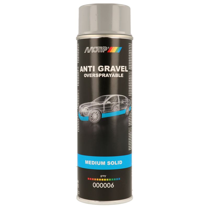 MOTIP UNDERCOATING ANTI STEENSLAG GRIJS 500ML (1ST