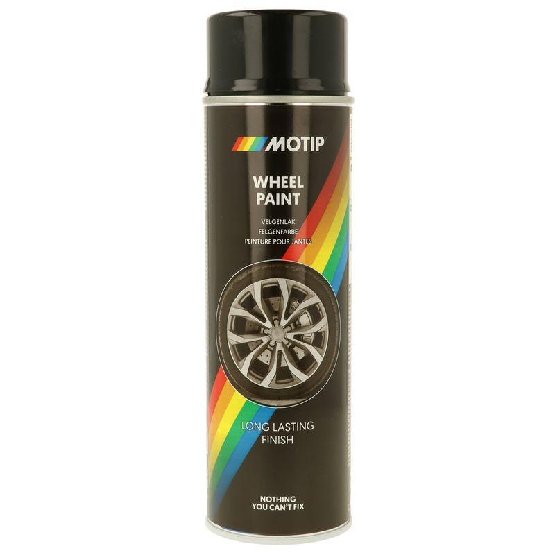 MOTIP VELGENLAK ZWART GLANS 500ML (1ST)