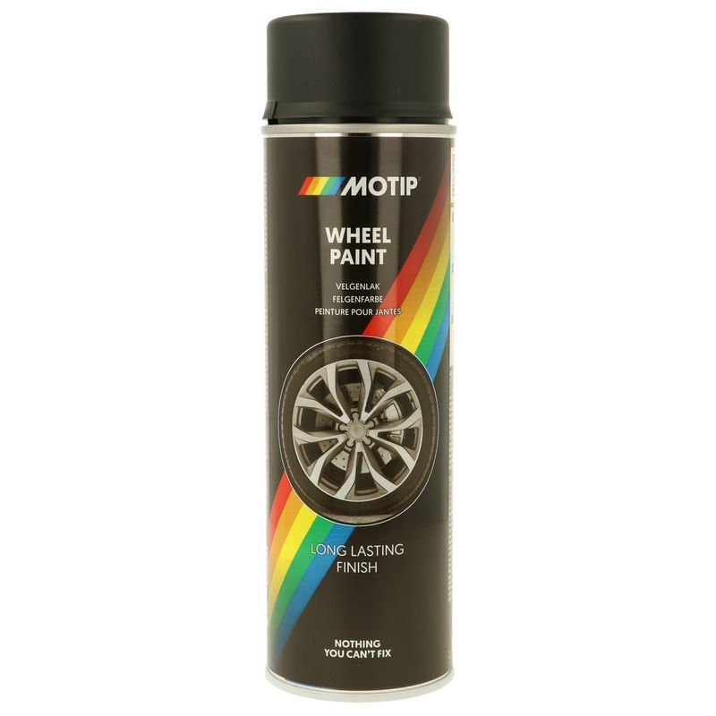 MOTIP VELGENLAK ZWART MAT 500ML (1ST)