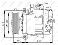 Compressor, airconditioning