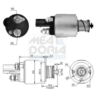 Magneetschakelaar, startmotor