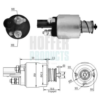 Magneetschakelaar, startmotor